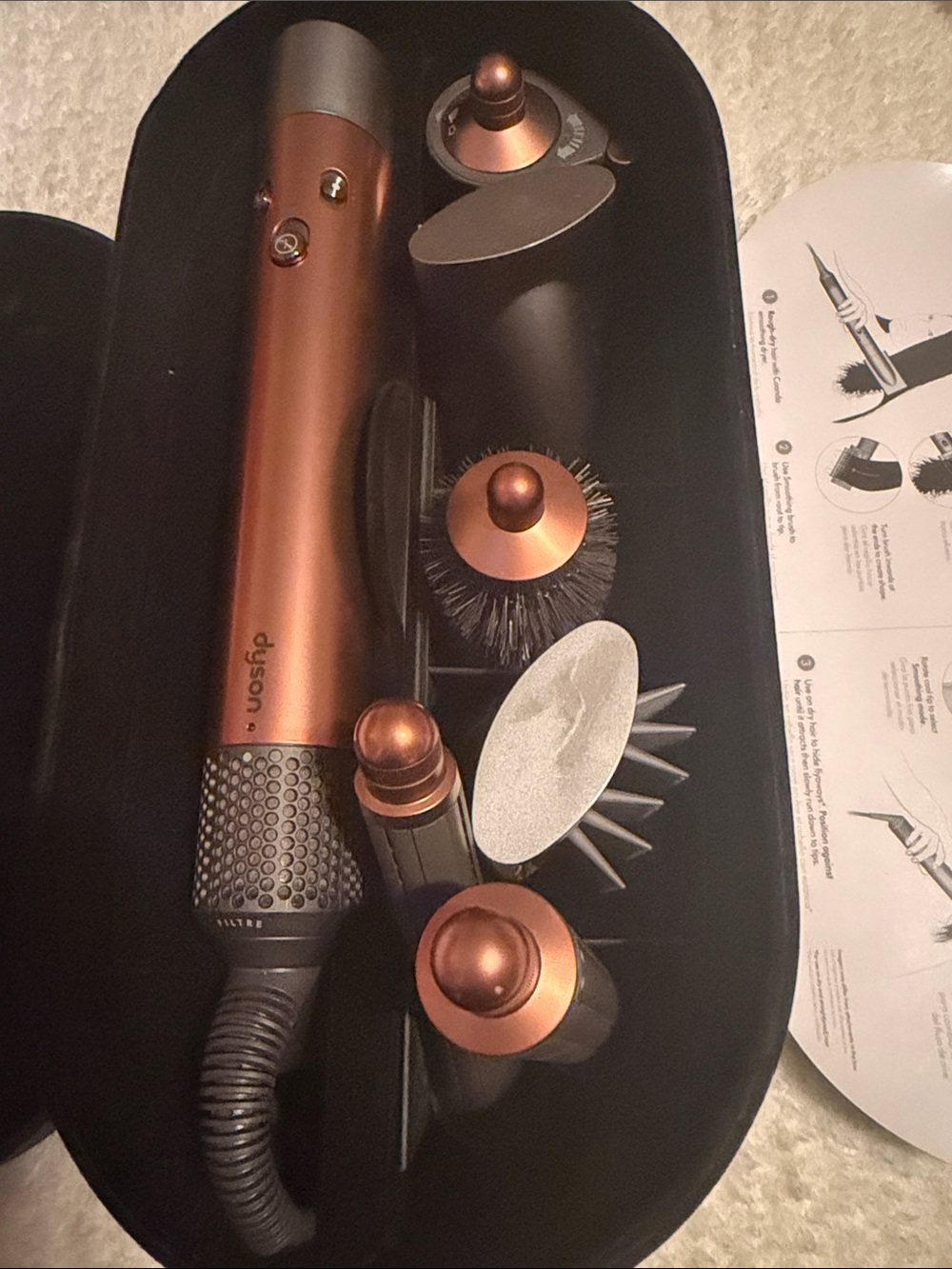 Dyson Copper and Gray Airwrap